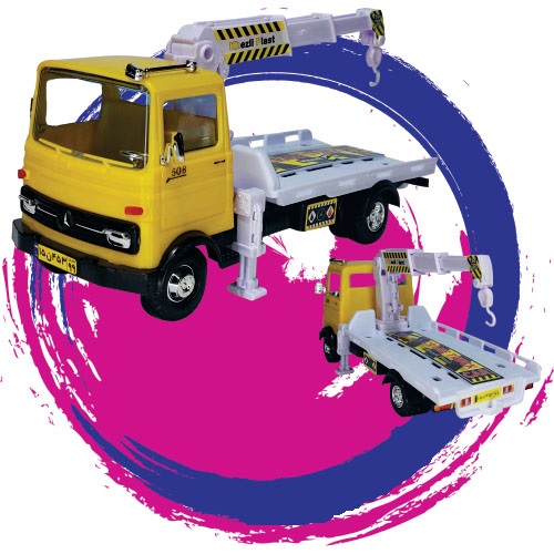 اسباب بازی خاور جرثقیلی پلاستیکی رنگ زرد کد 1387