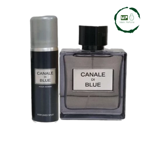 ادکلن بلو شنل + اسپری 100 میل Fragrance World Canale Di Blue